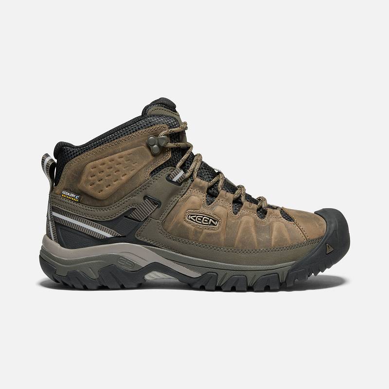 Keen Targhee III Mid Waterproof Wanderstiefel Herren DE-92654 Bungee Cord/Black - Keen Herrenschuhe